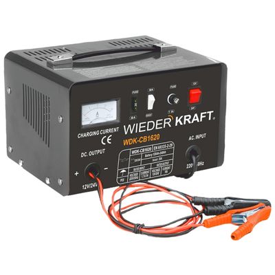 Устройство зарядное WIEDERKRAFT для аккумуляторов 12/24В до 250 А/ч 2 режима 20А WDK-CB1620 - фото 1