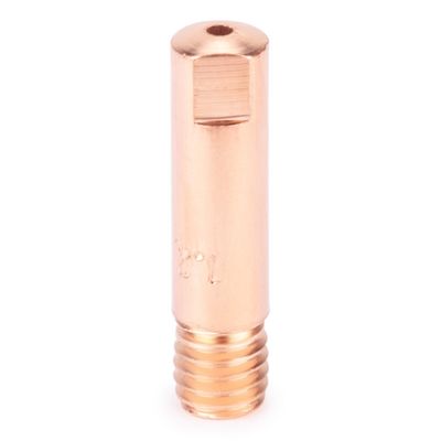 Наконечник FoxWeld М6х25х1.2 прямой (AL) (141.0010/MD0009-62, пр-во FoxWeld/КНР), 10 шт - фото 1