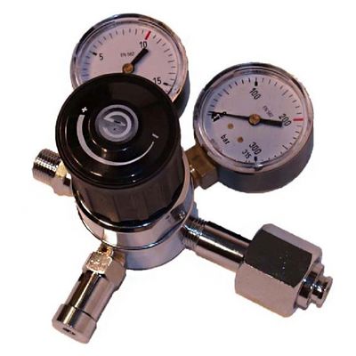 Латунный одноступенчатый редуктор для чистых газов GALAGAR 20 м³/ч