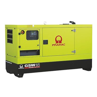 Дизельный генератор PRAMAC GSW65I Mecc Alte трехфазный в кожухе