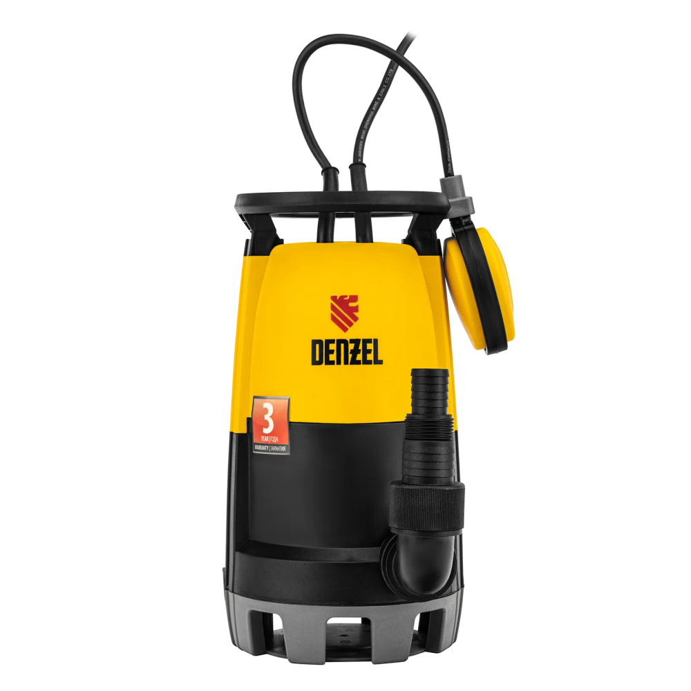 Дренажный насос для чистой и грязной воды Denzel DP450S, 450 Вт, напор 6 м, 12000 л/ч - фото 5