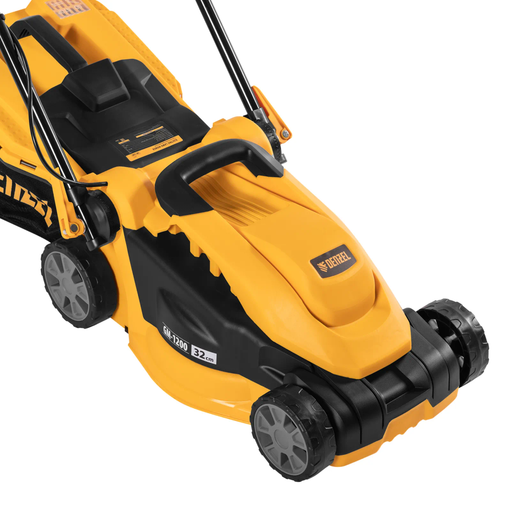 Газонокосилка электрическая Denzel GM-1200, 1200 Вт, ширина 32 см, 3 уровня, травосборник 25 л. - фото 12
