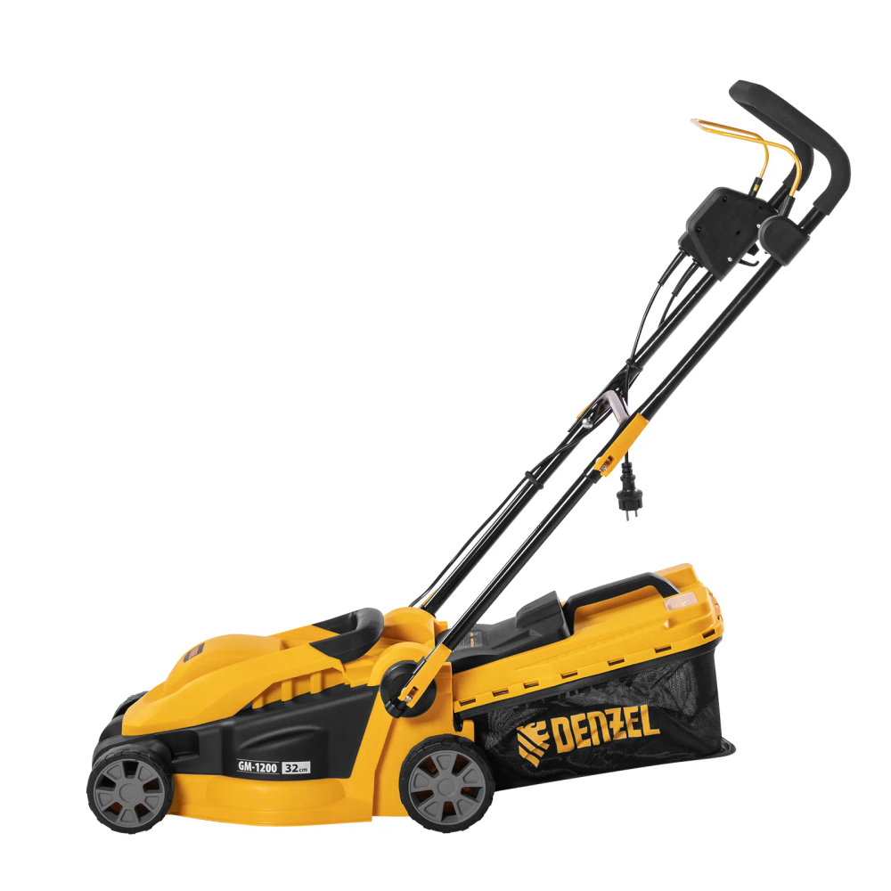 Газонокосилка электрическая Denzel GM-1200, 1200 Вт, ширина 32 см, 3 уровня, травосборник 25 л. - фото 4
