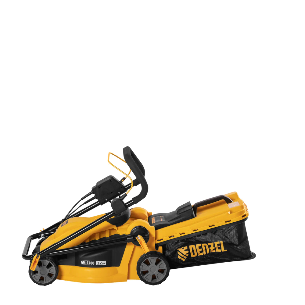 Газонокосилка электрическая Denzel GM-1200, 1200 Вт, ширина 32 см, 3 уровня, травосборник 25 л. - фото 9