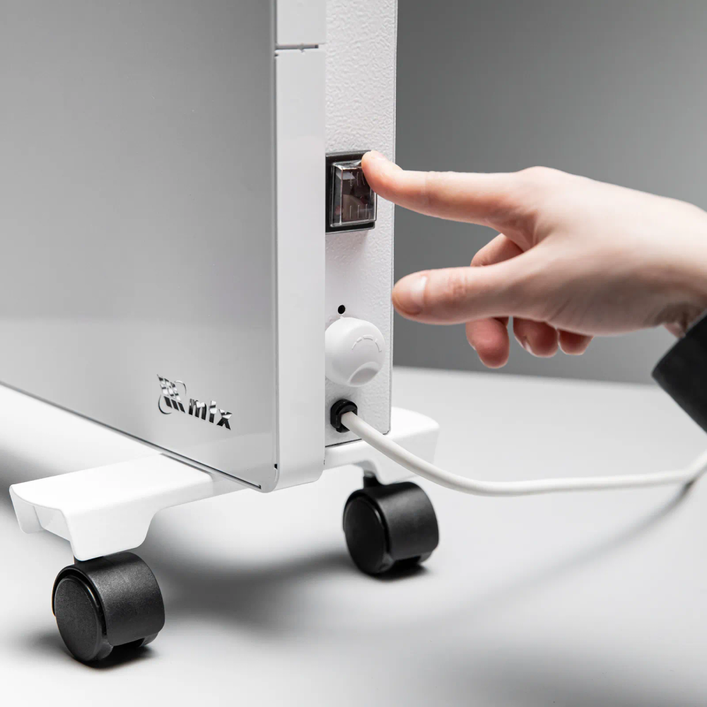 Конвектор электрический MTX КМ-2000.2, 230 В, 2000 Вт, X-образный нагреватель, колеса, термостат - фото 12