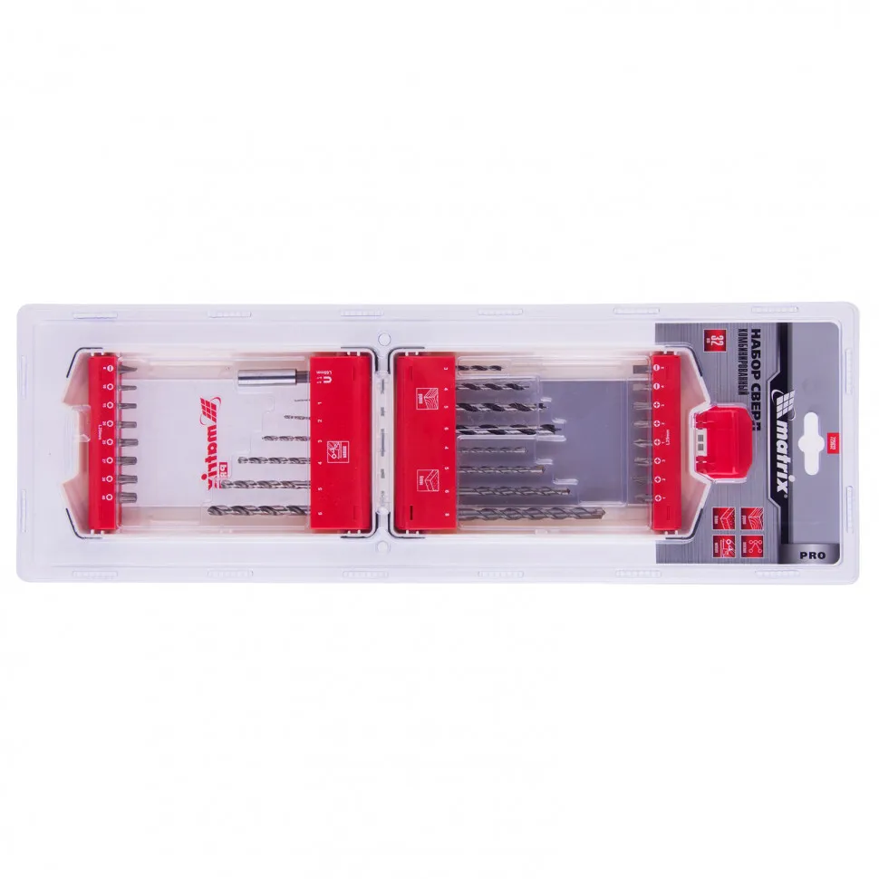 Набор сверл комбинированный Matrix Pro 32 шт 725632 - фото 6