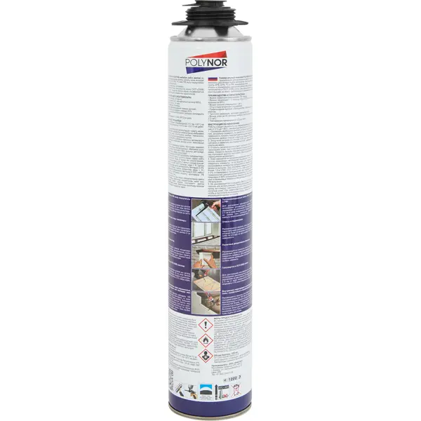 Клей-пена полиуретановый Polynor 60 секунд универсальный 1000 мл - фото 2