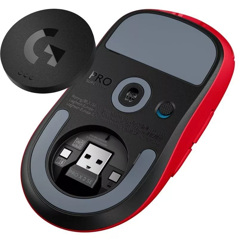 Мышь Logitech G Pro X Superlight 2 SE красный оптическая 44000dpi беспров. USB-C (910-007653) - фото 3