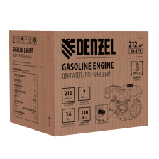 Двигатель бензиновый Denzel RX-17S, 7 л.с., 212 см3, горизонтальный вал шлиц 25 мм - фото 15