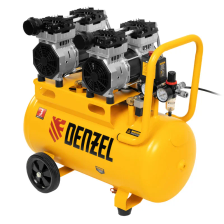 Компрессор безмасляный малошумный Denzel DLS 1500/50, 1500 ВТ, 2x750, 50 л, 260 л/мин - фото 9