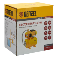 Насосная станция эжекторная Denzel PSD800C, 800 Вт, 2400 л/ч, ресивер 24 л, всасывание 20 м - фото 16