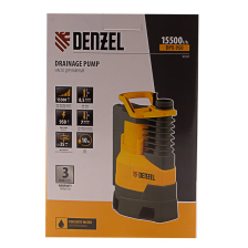 Дренажный насос Denzel DPХ950, Х-Pro, 950 Вт, подъем 8.5 м, 15500 л/ч - фото 12