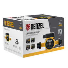 Циркуляционный насос Denzel CP25-4, напор 4 м, 50 л/мин, 1 м кабель, монт. длина 180 мм - фото 12