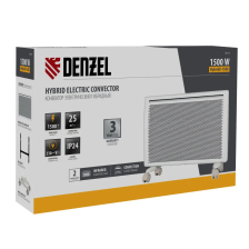 Конвектор гибридный электрический Denzel HybridX-1500, ИК нагреватель, цифровой термостат - фото 11