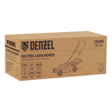 Газонокосилка электрическая Denzel GM-1200, 1200 Вт, ширина 32 см, 3 уровня, травосборник 25 л. - фото 18