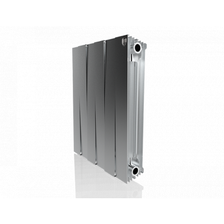 Биметаллический радиатор Royal Thermo Pianoforte 500 VD 6 секц. Silver Satin - фото 1