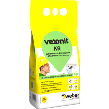 Шпаклёвка полимерная финишная Vetonit KR 5 кг - фото 1