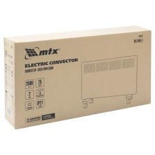 Конвектор электрический MTX КМ-2000.2, 230 В, 2000 Вт, X-образный нагреватель, колеса, термостат - фото 8