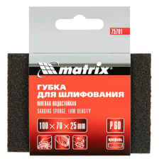 Губка для шлифования Matrix 100х70х25 мм, мягкая, P 60 - фото 5