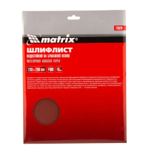 Шлифлист на бумажной основе, P 600, 230х280 мм, 10 шт, водостойкий Matrix - фото 3