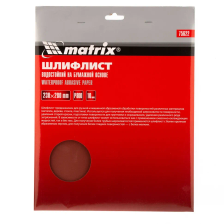 Шлифлист на бумажной основе, P 800, 230х280 мм, 10 шт, водостойкий Matrix - фото 3