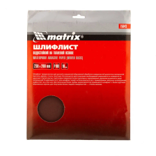Шлифлист на тканевой основе, P 100, 230х280 мм, 10 шт, водостойкий Matrix - фото 3