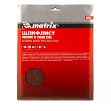 Шлифлист на тканевой основе, P 46, 230х280 мм, 10 шт, водостойкий Matrix - фото 3
