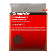 Шлифлист на тканевой основе, P 60, 230х280 мм, 10 шт, водостойкий Matrix - фото 3