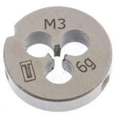 Плашка Сибртех М3х0.5 мм - фото 1