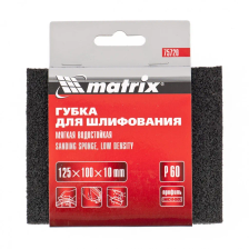 Губка для шлифования Matrix 125х100х10 мм, мягкая, P 40 - фото 2