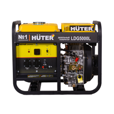 Электрогенератор дизельный Huter LDG 5000L - фото 2