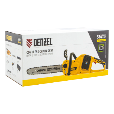 Цепная пила аккумуляторная бесщеточная Denzel RCS400-36 - фото 1